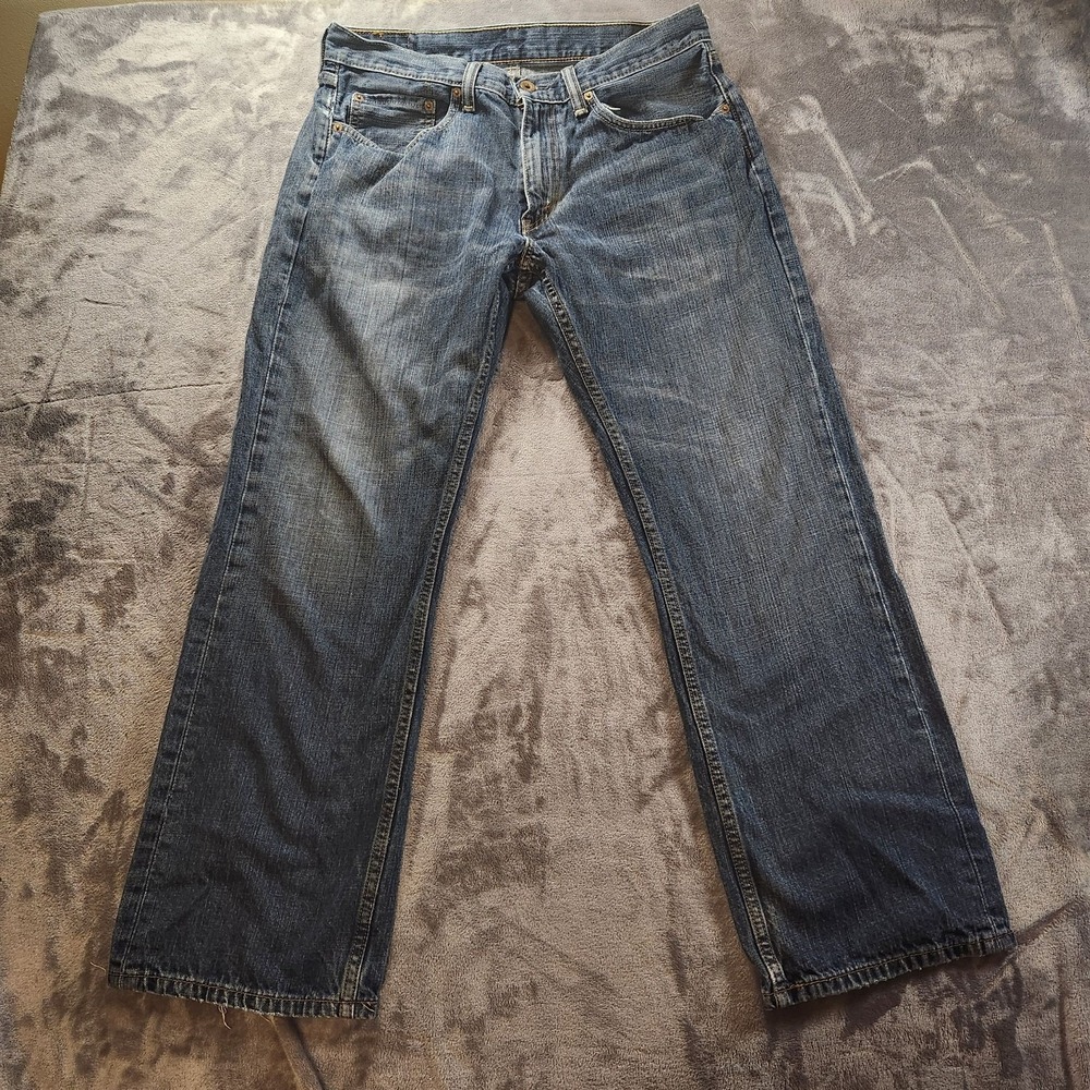 Levis 559 Jeans Mens 33x30 Blue Relaxed Straight Zip Fly Denim Medium Wash